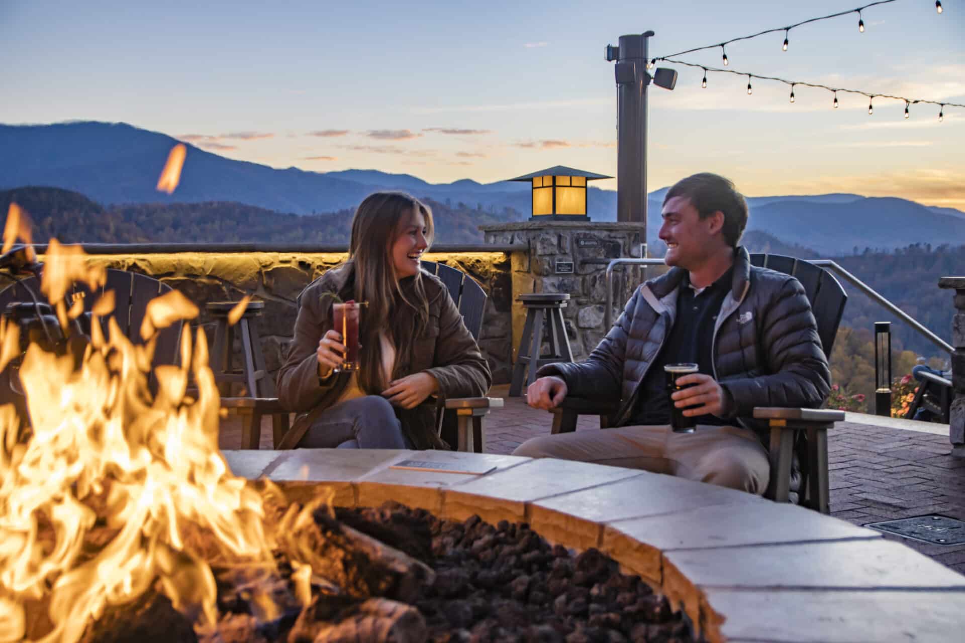 Gatlinburg firepit view