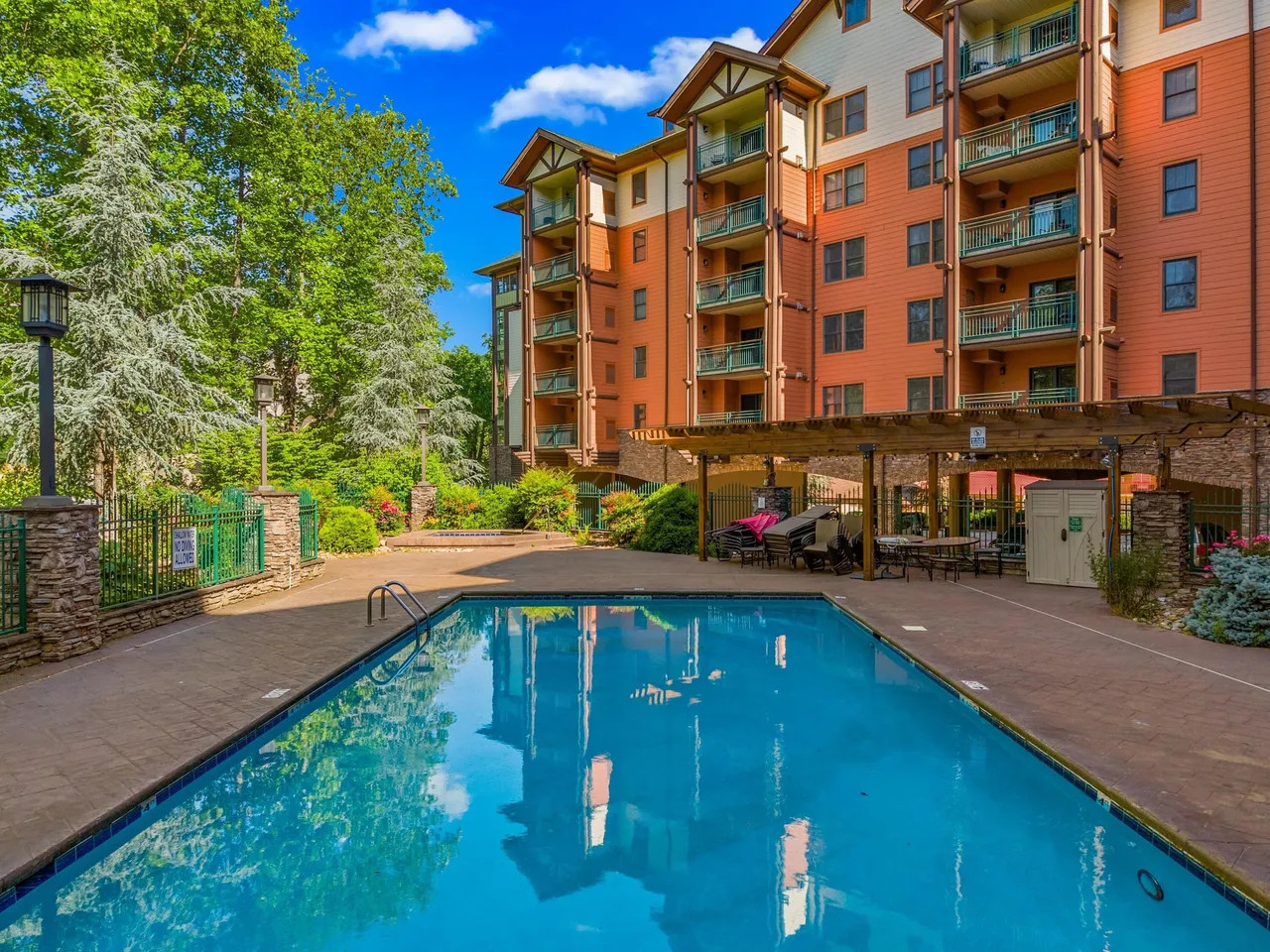Luxury condo pool